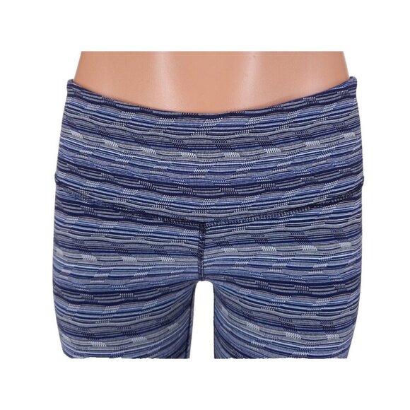 Lululemon Wunder Under Crop III Size 4 Space Dye Twist Sapphire Blue Multi - Picture 2 of 8